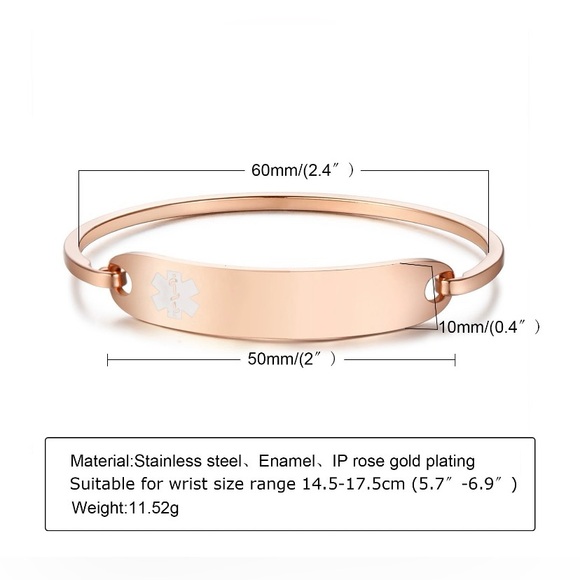 NEW type one diabetes alert cuff bracelet - Picture 3 of 5